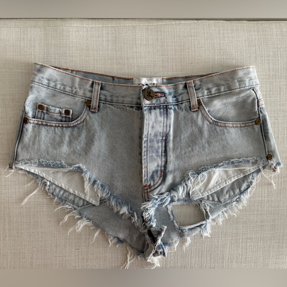 One Teaspoon light blue Jean shorts - 27